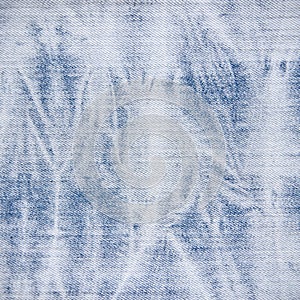 Bleached Blue Jean Fabric Texture photo