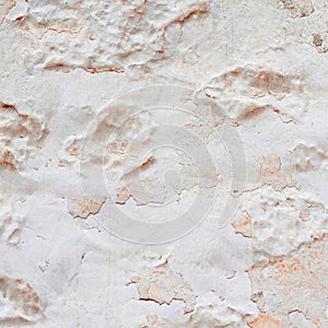 Bleached Wall. White Stucco Plaster Texture. Rough Rustic Backdrop