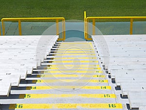 Bleacher stairs