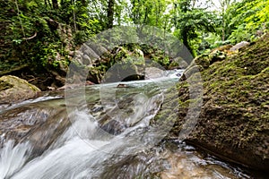 bleck river dopo waterfall of marble photo