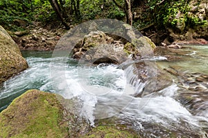 bleck river dopo waterfall of marble photo