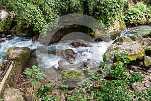 bleck river dopo waterfall of marble photo