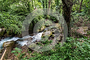 bleck river dopo waterfall of marble photo