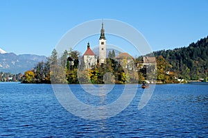 Bled, Church on the lake island