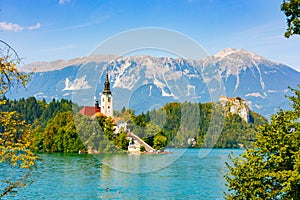 Bled Island and Bled Castle photo