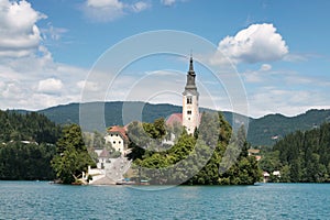 Bled island, Slovenia photo