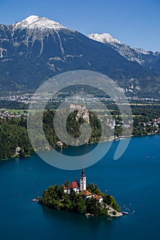 Bled lake and castle, Slovenia