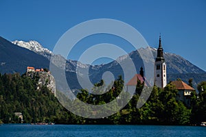 Bled lake and castle, Slovenia