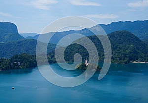 Bled lake and island, Slovenia, Europe