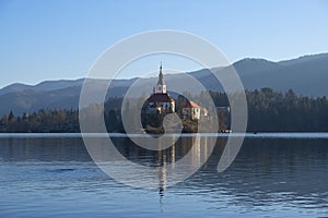 Bled lake in Slovenia, Europe