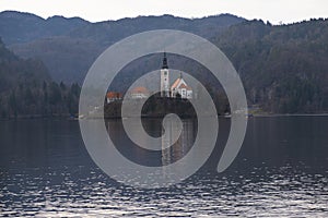 Bled lake in Slovenia, Europe