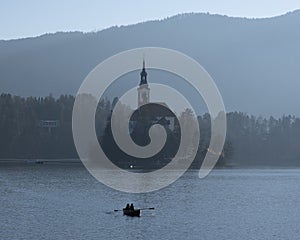 Bled lake in Slovenia, Europe