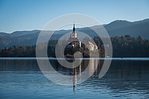 Bled lake in Slovenia, Europe