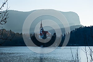 Bled lake in Slovenia, Europe