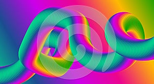 Blend Flowing 3D Colorful Gradient Background Abstract