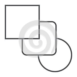 Blend tool thin line icon, tools and design, curve