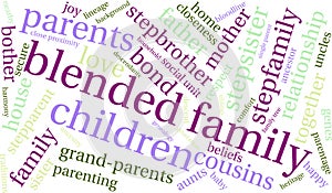 Blended Family Word Cloud