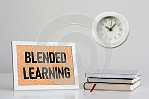 Blended learning is shown with the text