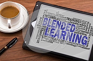 Blended learning word cloud