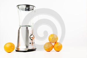 Blender Closeup With Fresh Exotic Tropic Fruits