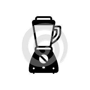 Black solid icon for Blender, mixing machine and kitchen