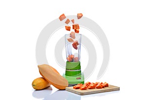 Blender is spinning papaya