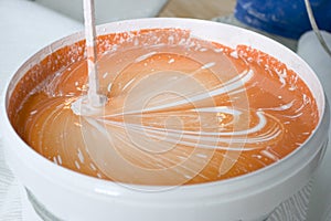 Blending of the paint