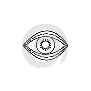 blepharoplasty icon. Element of plastic surgery icon for mobile concept and web apps. Thin line blepharoplasty icon can be used