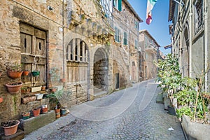 Scenic sight in Blera, medieval village in Viterbo Province, Lazio, central Italy. photo