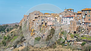 Scenic sight in Blera, medieval village in Viterbo Province, Lazio, central Italy. photo