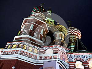 Blessed Basil cathedral at night