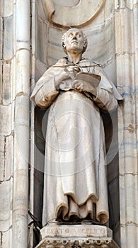 Blessed Fra Angelico, statue on the Milan Cathedral photo