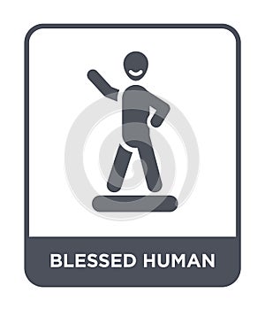 blessed human icon in trendy design style. blessed human icon isolated on white background. blessed human vector icon simple and