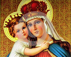 Blessed Mary with child Jesus