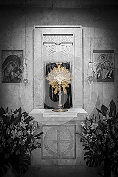 Blessed Sacrament inside the chapel of adoration