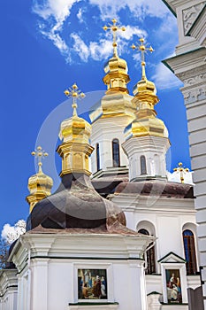 Blessed Virgin Church Holy Assumption Pechrsk Lavra Cathedra Kiev Ukraine photo