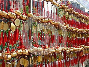 Blessing deocration of Wong Tai Sin Temple