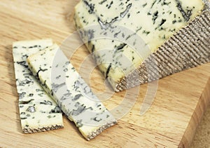 Bleu des Causses, French Cheese in Aveyron, made with Cow`s Milk