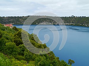 The bleu lake in Mount Gambier