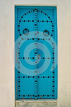 Bleu Tunisian Door