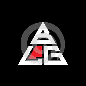 BLG triangle letter logo design with triangle shape. BLG triangle logo design monogram. BLG triangle vector logo template with red