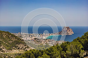 Urlaub in Spanien, Blick auf Bucht von Calpe (Alicante) photo