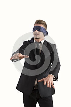 Blind businessman