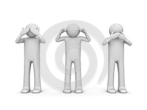 Blind, deaf and dumb