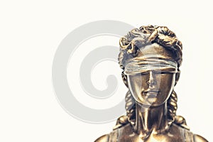 Blind lady justice or Iustitia / Justitia the Roman goddess of