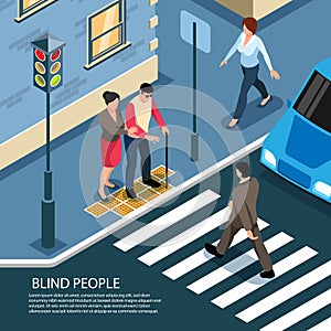 Blind People Isometric Composition