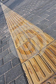 Blind sidewalks