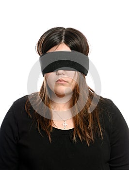 Blindfolded Teenager