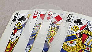 Blindman braille vintage playing cards