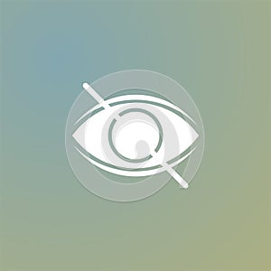 Blindness eye icon